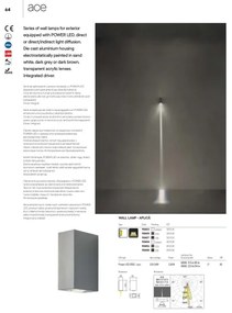 Redo 90416 - LED Applique da esterno ACE LED/3,36W/230V 4000K IP54 grigio