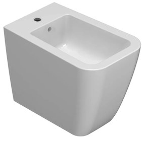 Globo Stone Multi Bidet filo parete a pavimento in ceramica Bianco Lucido