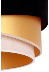 Duolla - Lampadario a plafone KOBO 1xE27/15W/230V diametro 45 cm nero/oro/color crema