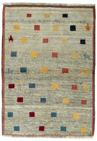 Gabbeh Tappeto persiano 100x140 Beige (Iran) Annodato A Mano