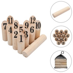 Set di Giochi in Legno Kubb Numerici cod mxl 72006