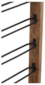 Portabottiglie da parete marrone per 6 bottiglie di vino Sorrento - Light &amp; Living