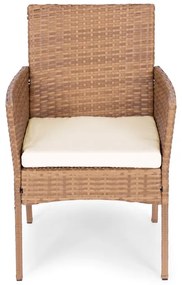 Set di divani in rattan in marrone