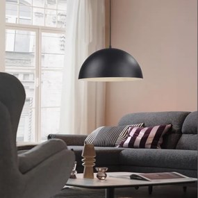 Schöner Wohnen 11728-18 - Lampada a sospensione ALI su cavo 1xE27/25W/230V Ø 38 cm nero