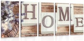 Quadri 5 pezzi – Lettere Home