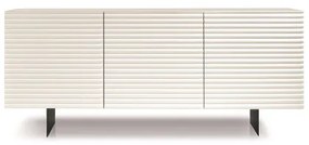 Madia in legno 180 cm 3 ante Bianco - ARISA 2 piedini