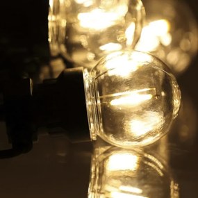 Retlux - Catena decorativa da esterno LED GHIRLANDA G45 10xE27/230V 8m IP44 bianco caldo