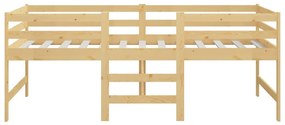 Giroletto 90x200 cm in legno massello di pino