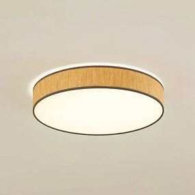 Lindby Plafoniera LED Jutis, beige, alghe, Ø 50 cm