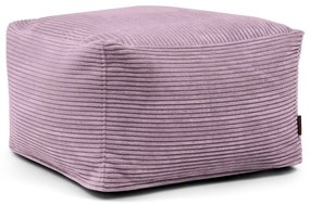 Puof a sacco viola con rivestimento in velluto a coste Softbox MooG – SLOWDOWN