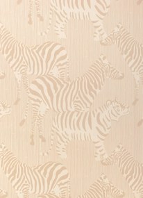 Majvillan Tapete Safari Stripes - Dusty Beige