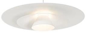 Lampada a sospensione di design bianca con LED dimmerabile a 3 livelli - Pauline