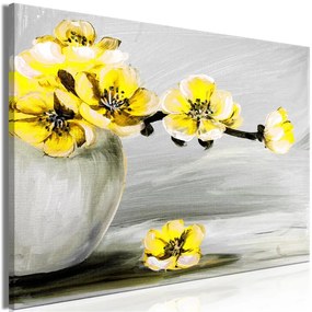 Quadro Lightness of Light (1 Part) Wide Yellow  Colore Giallo, Dimensioni e Misure 120x80