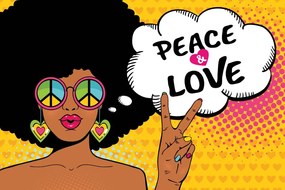 Carta da parati autoadesiva – Vita in pace - PEACE & LOVE
