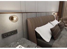 Applique ROSSI 1xE14/10W/230V nero/beige