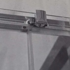 Box doccia 80x100 cm ad angolo due lati cristallo 6 mm trasparente Jonathan