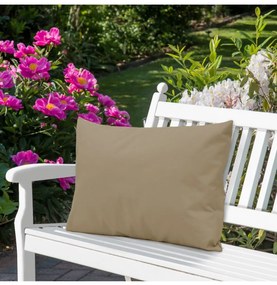 Cuscino da giardino impermeabile 50x70 cm beige scuro