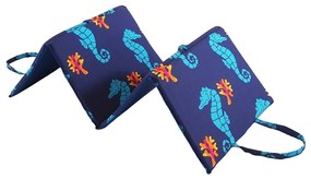 Cuscino per seduta da giardino blu per sedia a sdraio 49x137 cm Seahorse – B.E.S.
