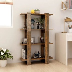 Libreria/Divisorio Rovere Fumo 80x30x123,5 cm