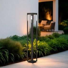 Paletto Lanterna NERO 100cm E27 - SERIE VIMO -