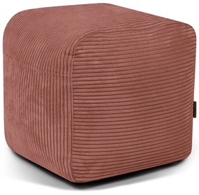 Puof a sacco color mattone con rivestimento in velluto a coste Plus 50 Lounge – SLOWDOWN