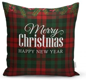 Set di 4 federe natalizie e runner da tavola Tartan Christmas - Minimalist Cushion Covers