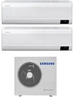 Climatizzatore Condizionatore Samsung Dual Split Inverter serie CEBU 7+18 con AJ068TXJ3KG R-32 Wi-Fi Integrato 7000+18000 - Novit