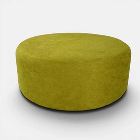 Pouf Tondo Dante L70 cm in Tessuto Antimacchia VERDE