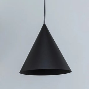 Lampadario a sospensione con cavo ETNA II 1xE27/15W/230V Ø 18,5 cm nero