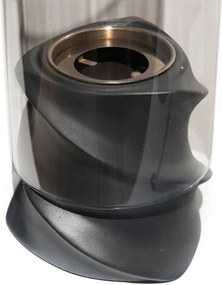 Camino a bioetanolo biocamino da tavolo NIZZA Nero D14,5 x H46,5 interno esterno