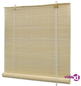 vidaXL Tende a Rullo in Bambù Naturale 120x160 cm