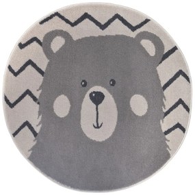 Tappeto grigio per bambini ø 140 cm Bear - Hanse Home