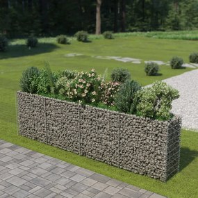 Gabbione Letto Rialzato İn Acciaio Zincato 360x50x100 Cm /