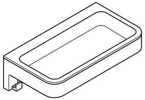 GROHE 41107000 - Mensola per doccia START CUBE 20 cm, cromo lucido