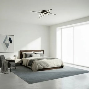 Brilagi - Plafoniera a LED STRIPES LED/37W/230V nera