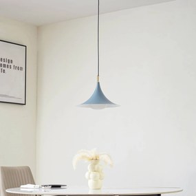 Lampada a sospensione Lindby Jarl, blu, metallo, Ø 35 cm, G9