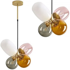 Lampada Da Soffitto Pensile Di Vetro Multicolor APP436-4C