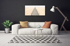 Quadro su tela Architettura del ponte di sabbia 100x50 cm