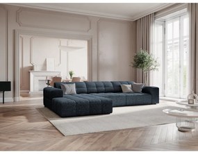 Divano angolare blu (angolo sinistro) Chicago - Cosmopolitan Design