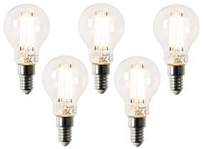 Set di 5 lampadine LED Smart E14 P45 4,5W 470 lm 1800-4000K
