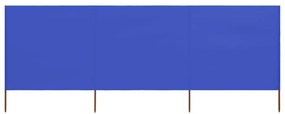 Paravento A 3 Pannelli İn Tessuto 400x160 Cm Azzurro /