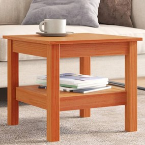 Tavolino Da Salotto Marrone Cera 45x45x40cm Legno Massello Pino /