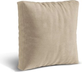 Cuscino per divano componibile beige con rivestimento in velluto Martina – Micadoni