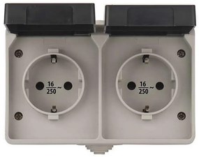 Presa da esterno SCHUKO 250V/16A IP44 2Z