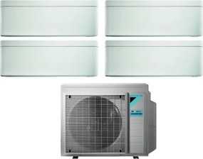 Daikin - Climatizzatore Condizionatore Bluevolution Quadri Split Inverter serie stylish white 5+12+12+18 con 4MXM80N R-32 Wi-Fi Integrato