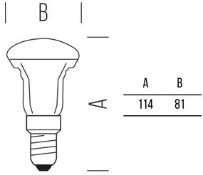 Reflector R80 1055lm 9,5W E27 120° WW