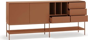 Cassettiera color mattone 220x98x45 cm Platt – Teulat