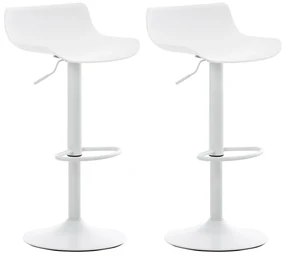 Set Di 2 Barhocker Aveiro: Design Moderno E Comfort Senza Pari / Weiß