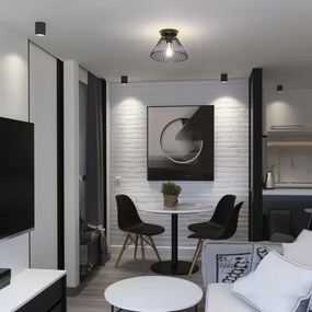 Brilagi - Plafoniera LED CERIA WIRE 1xE27/40W/230V, diam. 21 cm, nera