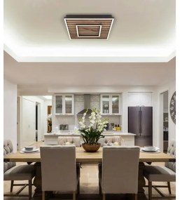 Globo 67345D1 - Lampada LED da soffitto WOODY 36W 230V 3000K 45x45 cm